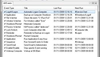 System Scheduler Free screenshot
