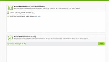 Amazing Any iOS Data Recovery screenshot