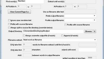 PDF Content Split screenshot