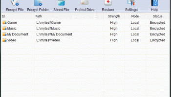 KakaSoft Advanced Folder Encryption screenshot