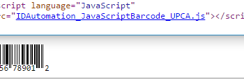 JavaScript UPC EAN Generator screenshot