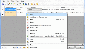 EasyTables screenshot