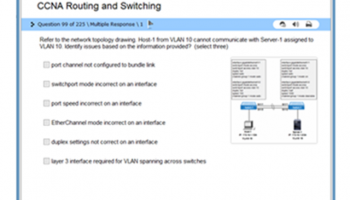 CCNA v3 Practice Test Simulator screenshot