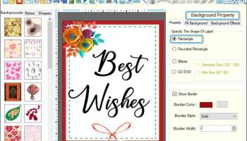 Greeting Designing Software screenshot