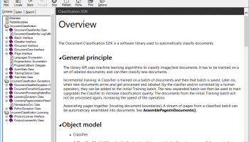 Document Classification SDK screenshot