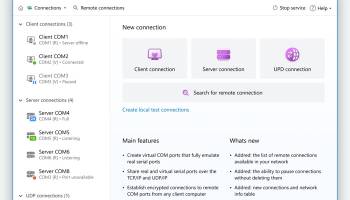 Serial to Ethernet Connector screenshot