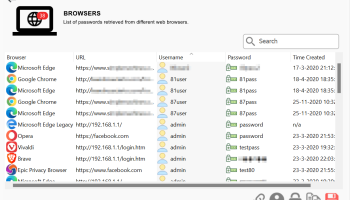 Browser Password Recovery Tool screenshot