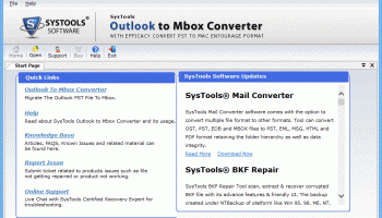 Outlook to Mbox Tool screenshot