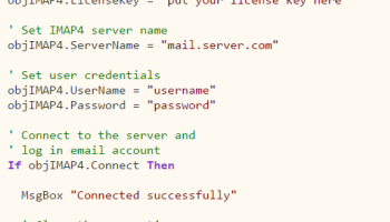 MailBee IMAP4 screenshot