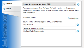 Save Attachments from EML for Outlook screenshot