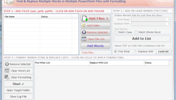 Find & Replace for PowerPoint screenshot