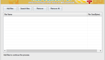Sysinfo Add Outlook PST Tool screenshot