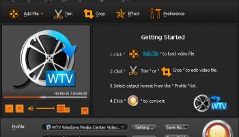 Bigasoft WTV Converter screenshot