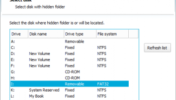 Hide Folder Ext screenshot