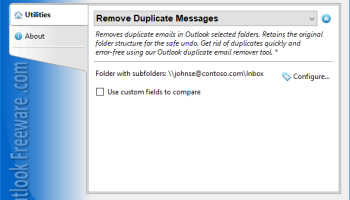 Remove Duplicate Messages for Outlook screenshot