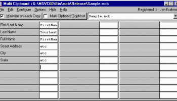 Multi Clipboard screenshot