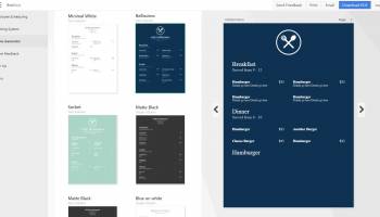 Express Menu Restaurant Menu Maker Software Free screenshot