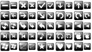 Black Web Buttons screenshot