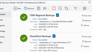 SQL Backup Master screenshot
