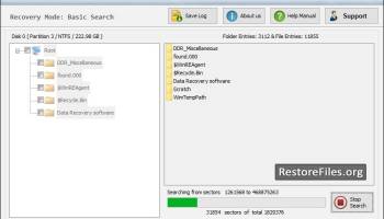 Restore NTFS Files screenshot