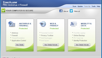 ZoneAlarm Pro Antivirus + Firewall  2015 screenshot