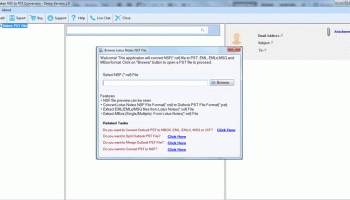 Softaken NSF to PST Converter screenshot