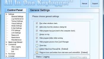 All In One Keylogger screenshot