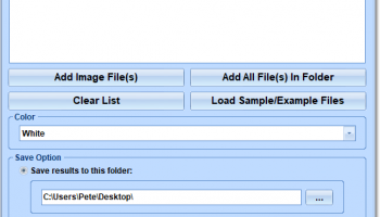 Convert White To Transparent In Multiple Images Software screenshot