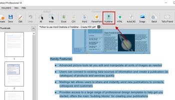 Microsoft Publisher screenshot