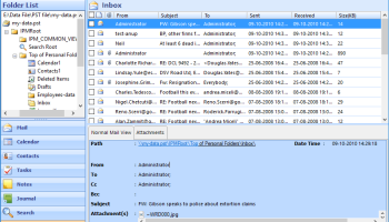 Save PST Files as PDF screenshot