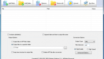 AFP to XML Converter screenshot