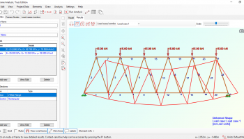 2D Frame Analysis Truss Edition screenshot