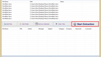 Word Document Details Extractor screenshot