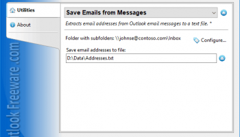 Save Email Addresses screenshot