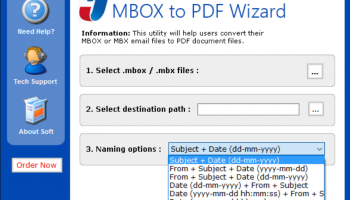 MBOX to PDF Wizard screenshot