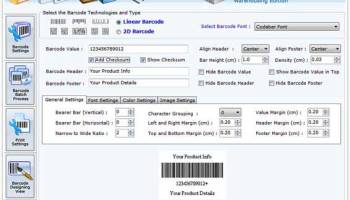Manufacturing Industry Barcode Software screenshot