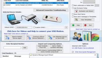 SMS GSM Modem screenshot