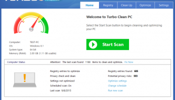 Turbo Clean PC Optimizer screenshot
