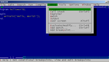 Turbo Pascal screenshot