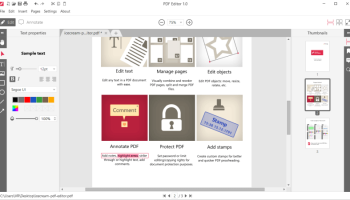 Icecream PDF Editor screenshot