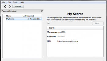 GPassword Manager screenshot