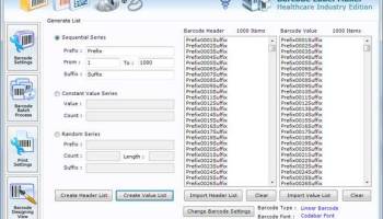 Barcodes for Healthcare Industry screenshot