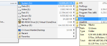 FastFolders screenshot