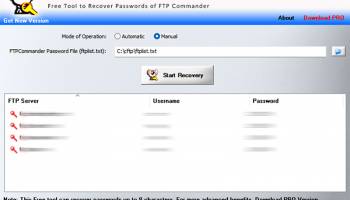 FTP Commander Password Decryptor screenshot