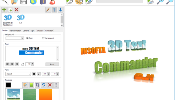 Insofta 3D Text Commander screenshot