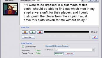 ScriptVOX Studio screenshot