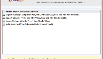 Datavare Address Book Converter screenshot