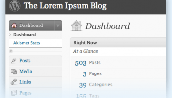 WordPress screenshot
