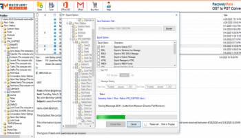RecoveryMails OST To PST Converter screenshot