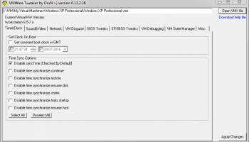 VMWare Tweaker screenshot
